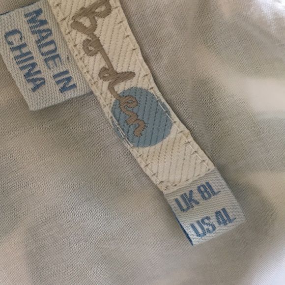 Boden green patterned cotton dress sz4L - Picture 6 of 8